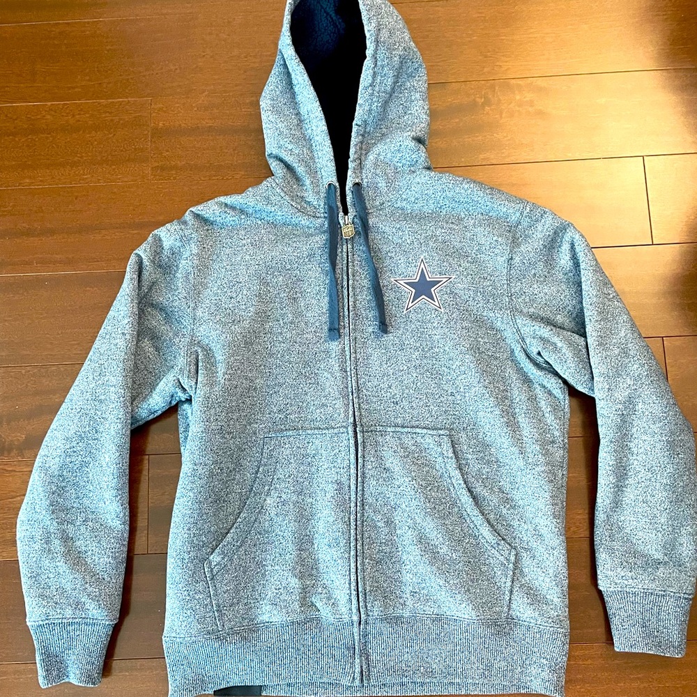 Men’s NFL Dallas Cowboys Pro Line Sherpa lined zip hoodie - Size Small S - Rare